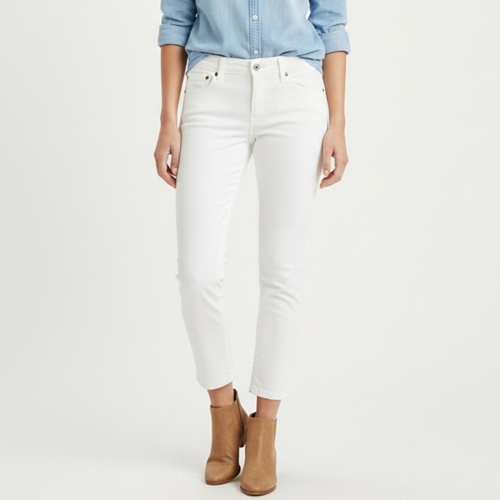 Ralph Lauren Denim & Supply Morgan Crop Skinny Jeans White Size 27